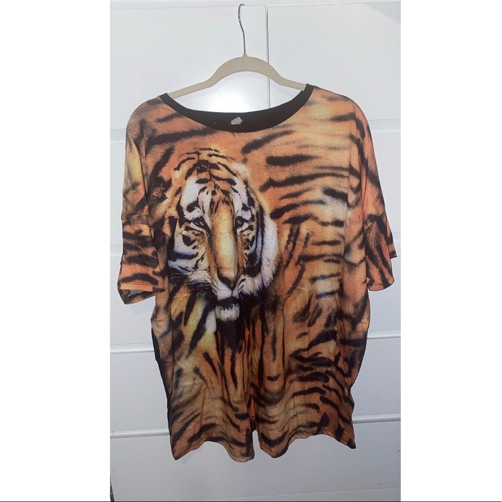 Plus Tiger Print T-Shirt